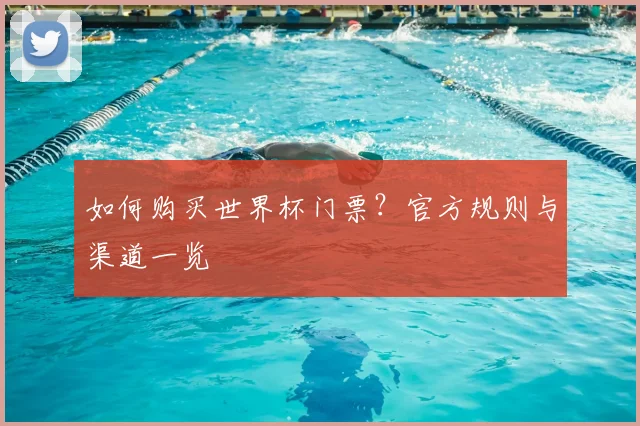 如何购买世界杯门票？官方规则与渠道一览